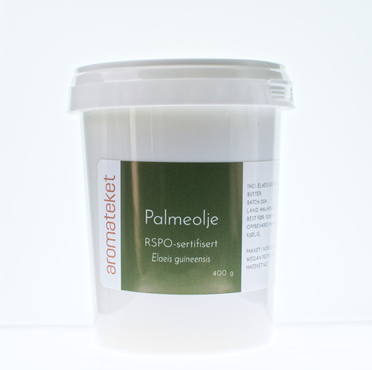 Palmeolje (RSPO-sertifisert, økologisk)