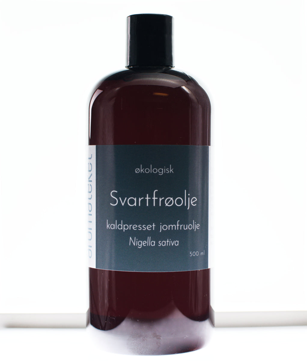 Svartfrøolje (økologisk, kaldpresset jomfruolje)