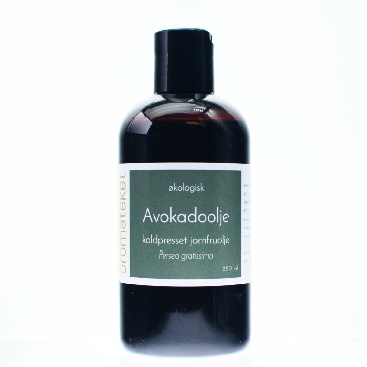 Avokadoolje (kaldpresset og uraffinert jomfruolje, økologisk) - Aromateket