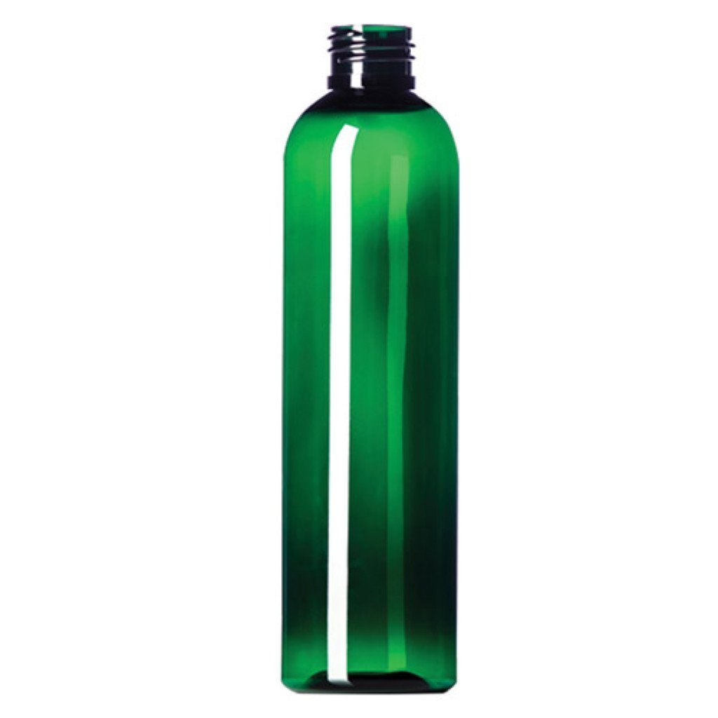 Plastflasker (PET) «Cosmo Round» grønne (uten kapsler) 125–250 ml - Aromateket
