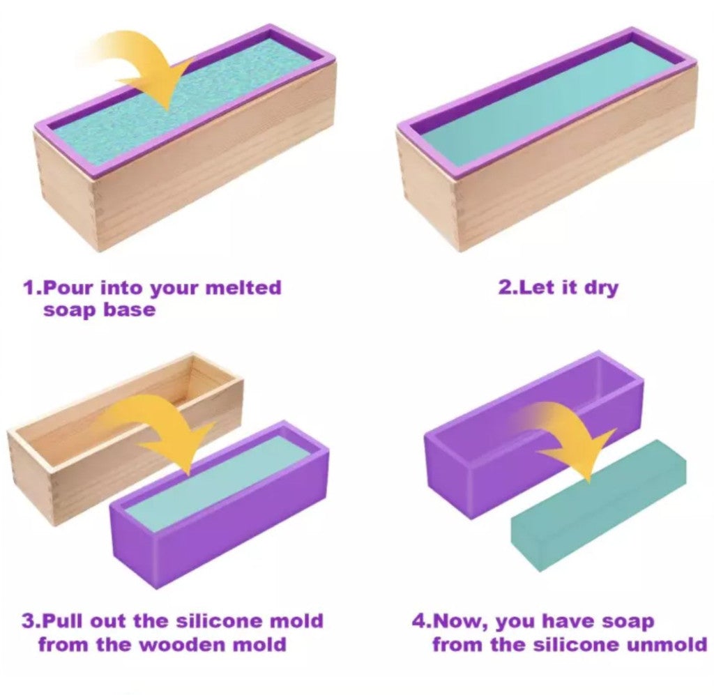 Såpeform i silikon (1,2 liter) - Aromateket