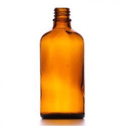 Glassflaske 100 ml brun (uten kapsel) - Aromateket