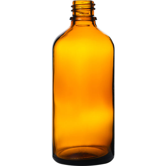 Glassflaske brun (uten kapsel) 100 ml