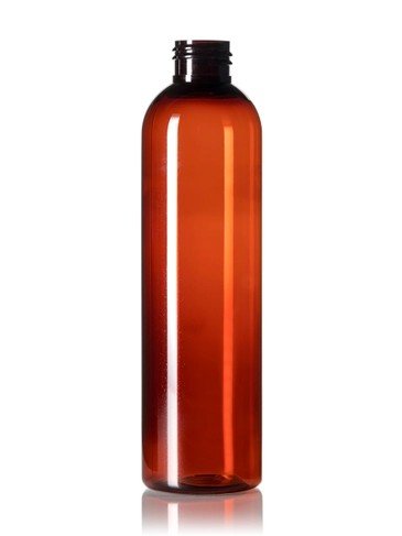 Plastflasker (PET) «Cosmo Round» brune (uten 24/410 kapsler) 250 ml - Aromateket