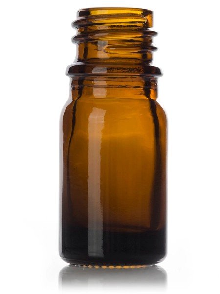 Glassflaske 5 ml brun (uten kapsel) - Aromateket