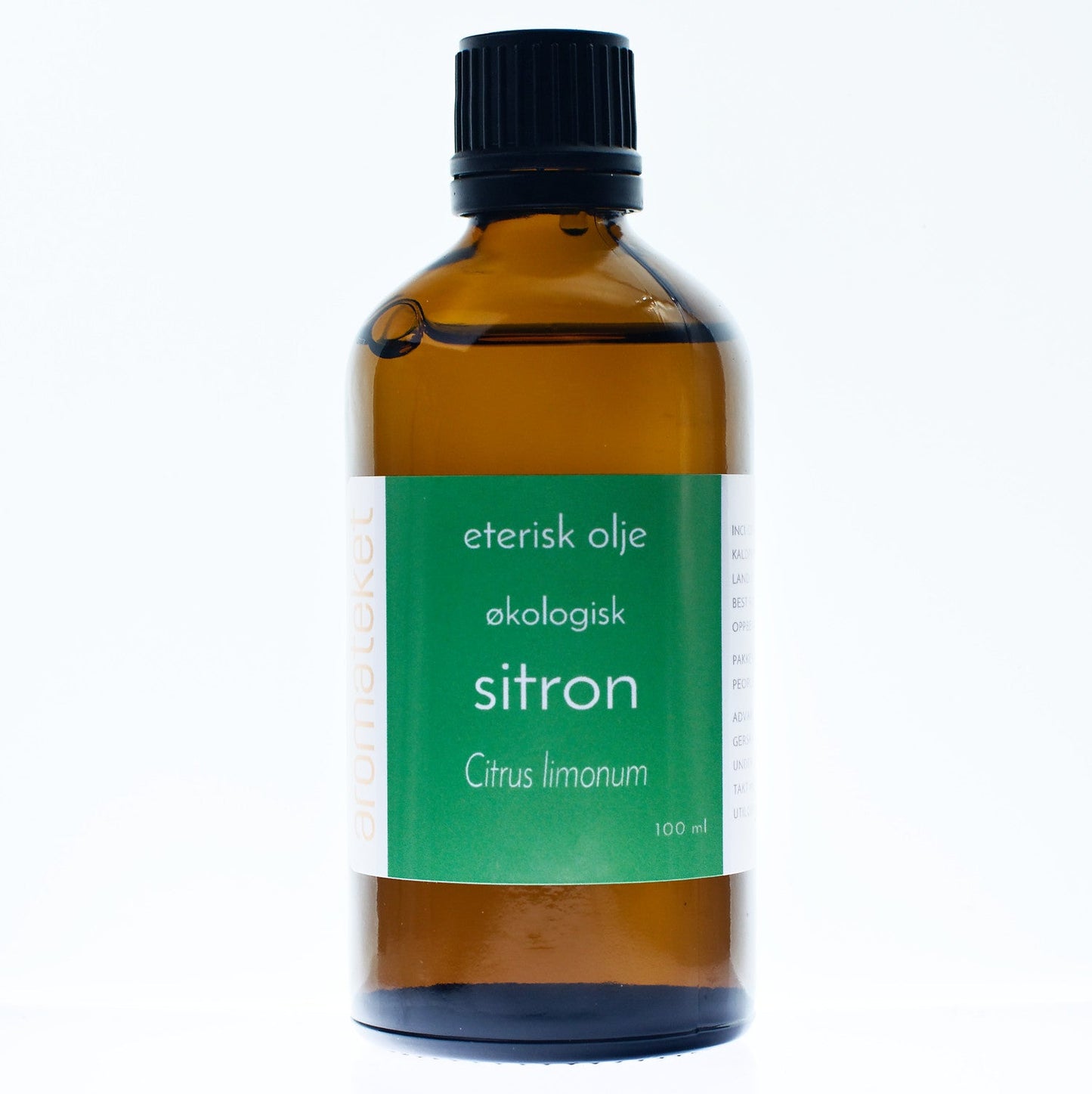 Sitron (kaldpresset, økologisk) eterisk olje - Aromateket