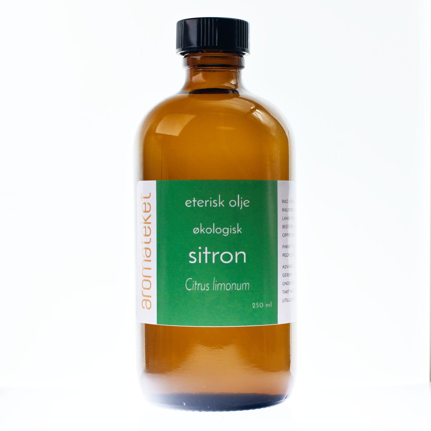 Sitron (kaldpresset, økologisk) eterisk olje - Aromateket